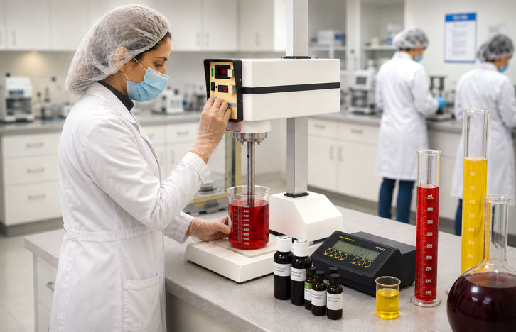 Beverage flavor development at Nutrition Labs with natural flavor testing and formulation